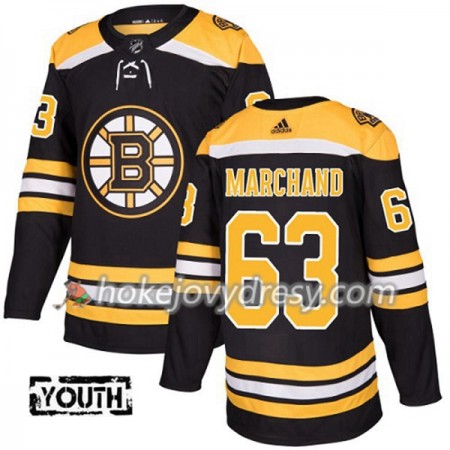 Dětské Hokejový Dres Boston Bruins Brad Marchand 63 Adidas 2017-2018 Černá Authentic